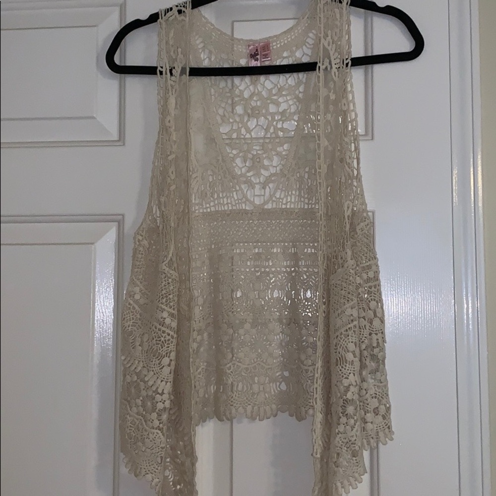 Lace summer vest